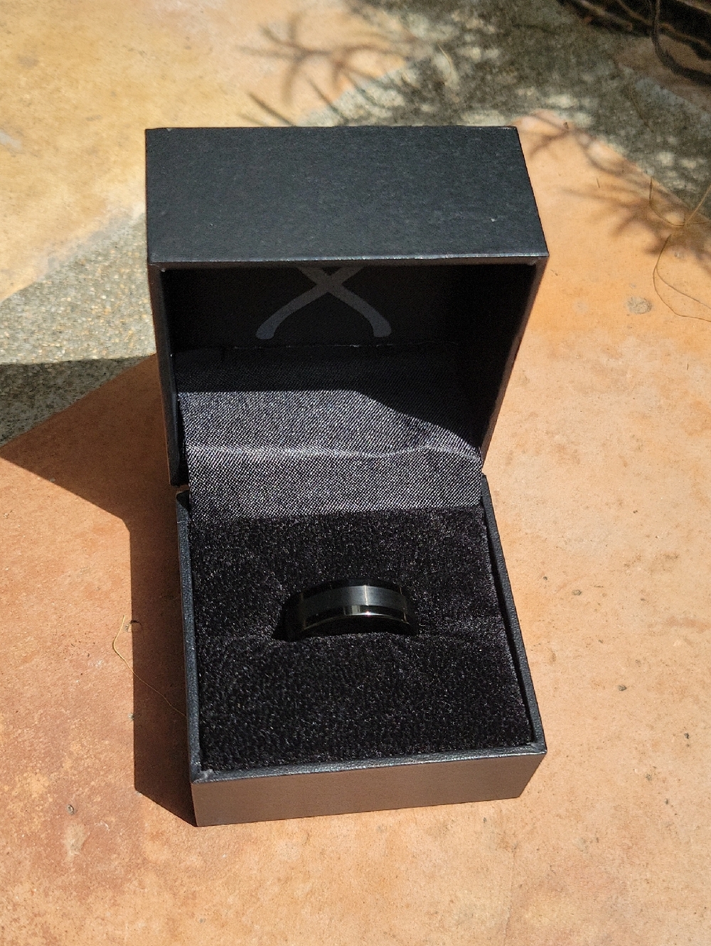 Classic Black Men's Tungsten Ring - Sleek Signature 8MM Band